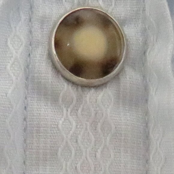 Guess* Men's Long Sleeve Snap Down Curved Hem Pocket Vintage Dress Shirt~ Medium - Picture 13 of 13